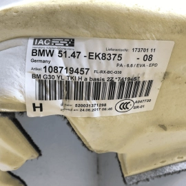 2018-2020 BMW 530XE G30 REAR FLOOR CARPET COVER LINER MAT OEM