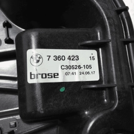 2018-2023 BMW 530E G30 FRONT DRIVER DOOR WINDOW REGULATOR & CARRIER OEM