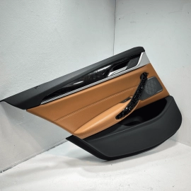 2018-20 BMW 530e Rear Left Driver Side Door Interior Panel Trim Cover OEM Cognac