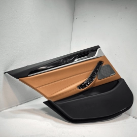 2018-20 BMW 530e Rear Left Driver Side Door Interior Panel Trim Cover OEM Cognac