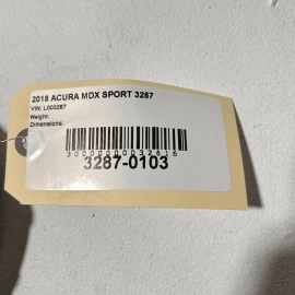 17-20 ACURA MDX REAR CENTER CONSOLE COVER CUP HOLDER OEM