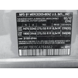 OEM 2007-2012 Ignition Coil Assembly 000-150-27-80 Mercedes X164 ML GL 450 550