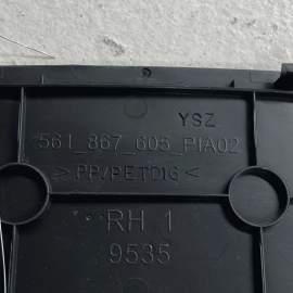 2012-2020 VOLKSWAGEN PASSAT Right Trunk TRIM / TAIL Light Cover 561867605 O