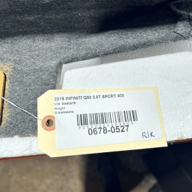 2017-2020 INFINITI Q50 REAR LEFT SIDE SEAT UPPER TOP CUSHION BACK BLACK OEM