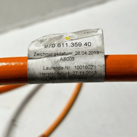 2014-16 PORSCHE PANAMERA High Voltage Battery Charging Connector Cable Wire OEM