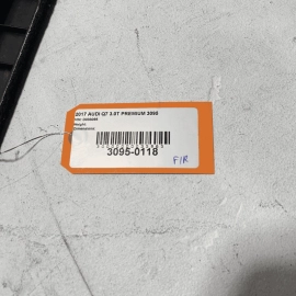 2017-2019 AUDI Q7 FRONT PASSENGER SIDE FLOOR BATTERY LID CARPET COVER TRIM OEM