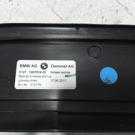 18-2023 BMW G30 530E E-DRIVE REAR PASSENGER DOOR SILL SCUFF PLATE TRIM COVER OEM