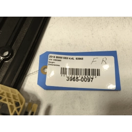 2011-2016 BMW 550i xDrive Front  Passenger Door Window Regulator w/Motor OEM