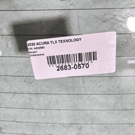 ACURA TLX 2015-2020 REAR BACK WINDSCREEN WINDSHIELD WINDOW GLASS AGS OEM