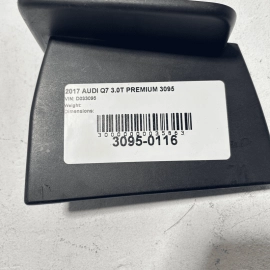 AUDI Q7 2017-2019 REAR 2ND ROW RIGHT PASSENGER SIDE SEAT TRACK TRIM COVER OEM