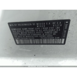 VW VOLKSWAGEN JETTA GLI 2019 - 2021 ENGINE BATTERY GROUND CABLE WIRE OEM