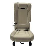 2017-2019 AUDI Q7 PREMIUM REAR 2ND ROW CENTER MIDDLE SEAT COMPLETE OEM BEIGE