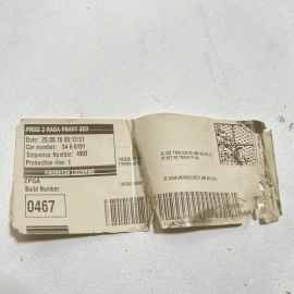 2017-2019 AUDI Q7 PREMIUM RIGHT PASSENGER REAR 2ND ROW FOLDING SEAT OEM BEIGE