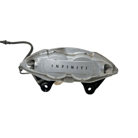 2014-2020 Infiniti Q50 AWD Front Passenger Side Akebono Brake Caliper OEM Silver
