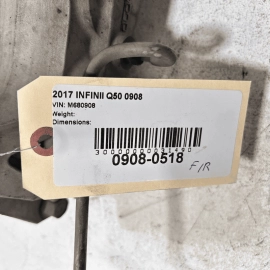 2014-2020 Infiniti Q50 AWD Front Passenger Side Akebono Brake Caliper OEM Silver