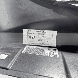 2016-2018 Audi A6 S6 Left Driver Side Side Rocker Molding Skirt Gray OEM Z7S