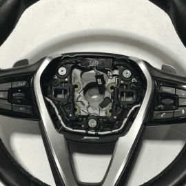 2018-2020 BMW 530E G30 STEERING WHEEL W/ PADDLES & SWITCHES OEM