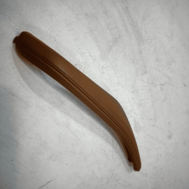 18-23 BMW 530e Rear Left Driver Side Door Pull Handle Leather Cover OEM  Cognac
