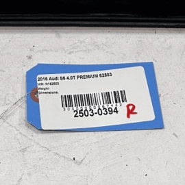 AUDI S6 2016-2018 A6 REAR RIGHT PASSENGER SIDE QUARTER WINDOW GLASS OEM AUDI S6 2016-2018 A6 REAR RIGHT PASSENGER SIDE QUARTER WINDOW GLASS OEM