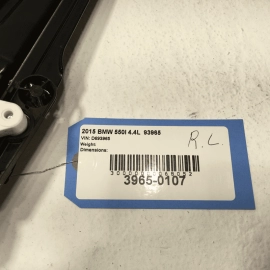 2011-2016 BMW 550i xDrive Rear Left Driver Door Window Regulator w/Motor OEM 2011-2016 BMW 550i xDrive Rear Left Driver Door Window Regulator w/Motor OEM