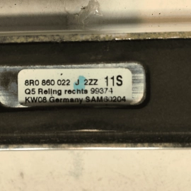 2009-2017 AUDI Q5 ROOF RIGHT PASSENGER SIDE MOLDING LUGGAGE RACK OEM