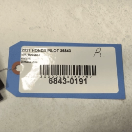 2016-2022 HONDA PILOT REAR RIGHT SIDE LICENSE LIGHT LAMP W/ COVER TRIM OEM