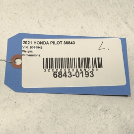 2016-2022 HONDA PILOT REAR DRIVER SIDE LICENSE LIGHT LAMP W/ COVER TRIM OEM
