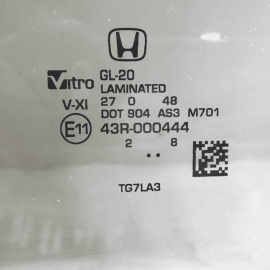 2016-2022 HONDA PILOT REAR LEFT DRIVER SIDE DOOR WINDOW GLASS OEM