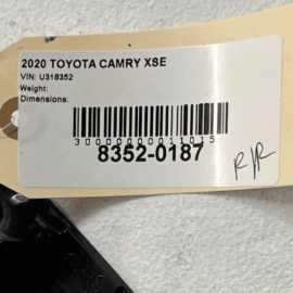 TOYOTA CAMRY 2018 - 2020 REAR PASSENGER SIDE DOOR SWITCH PANEL TRIM MOLDING