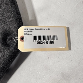 2018-2020 HONDA ACCORD REAR TRUNK DECK LID INTERIOR CARPET LINING COVER OEM