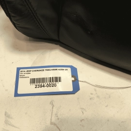 2014 Jeep Cherokee Front Passenger Seat Back Cover Cushion Black  Leather OEM