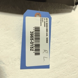 2011-16 BMW F10 535i 550i REAR DRIVER LH SIDE BUMPER SIDE GUIDE MOUNT PANEL OEM
