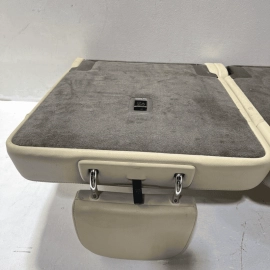 2017-2019 AUDI Q7 REAR 3RD ROW SEAT UPPER CUSHION W/ HEADRESTS & FRAME OEM BEIGE