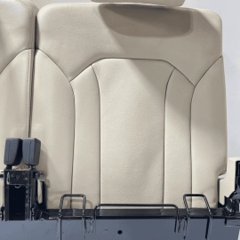 2017-2019 AUDI Q7 REAR 3RD ROW SEAT UPPER CUSHION W/ HEADRESTS & FRAME OEM BEIGE