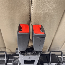 2017-2019 AUDI Q7 REAR 3RD ROW SEAT UPPER CUSHION W/ HEADRESTS & FRAME OEM BEIGE