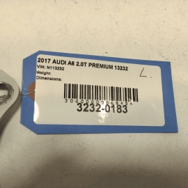 2013 - 2018 AUDI A6 S6 REAR LEFT DRIVER SIDE TRUNK LID DECK HINGE WHITE OEM S9R