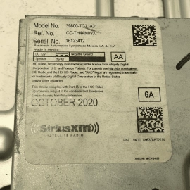 2021-2022 Honda Pilot Satellite Radio Tuner Control Module OEM