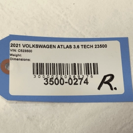 2021 - 2025 Volkswagen Atlas Rear Bumper Center Support Bracket OEM