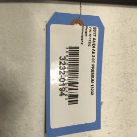 AUDI A6 S LINE 2012-2018 REAR DRIVER SIDE DOOR SILL SCUFF STEP PLATE COVER OEM