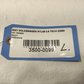 2021 - 2024 VOLKSWAGEN ATLAS REAR LEFT DRIVER SIDE OUTER TAILLIGHT LED LAMP OEM
