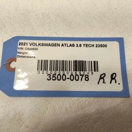 2018-2025 Volkswagen Atlas Rear Right Side 2nd Row Seat Belt Retractor OEM