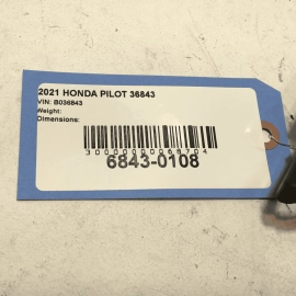 2016-2022 Honda Pilot Rear Left Driver Side Upper C-Pillar Cover Panel Trim OEM