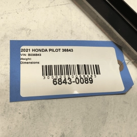 2019-2022 HONDA PILOT REAR LEFT DRIVER SIDE DOOR WINDOW DIVISION CHANNEL OEM