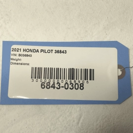 2021 Honda Pilot Car Rear Entertaiment Control Module OEM