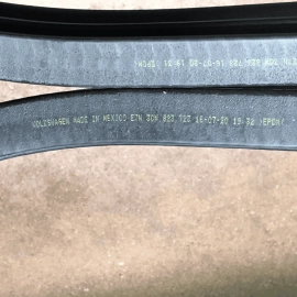 2020-2025 VOLKSWAGEN ATLAS HOOD BONNET REARWARD WEATHERSTRIP SEAL OEM