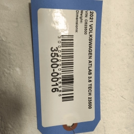 2020-2025 VOLKSWAGEN ATLAS HOOD BONNET REARWARD WEATHERSTRIP SEAL OEM