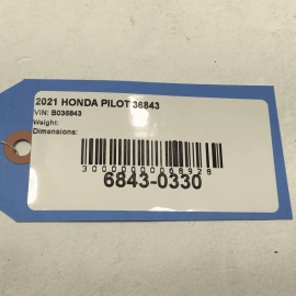 2016-2022 HONDA PILOT ELITE TANK FUEL FILLER NECK HOSE PIPE TUBE OEM