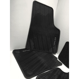 2020-2024 VOLKSWAGEN ATLAS ALL WEATHER FLOOR RUBBER COVER MAT SET OF 5 PCS OEM 2020-2024 VOLKSWAGEN ATLAS ALL WEATHER FLOOR RUBBER COVER MAT SET OF 5 PCS OEM
