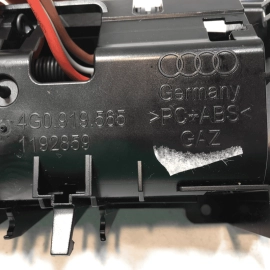 AUDI A6 S6 CENTER CONSOLE BACK POWER OUTLET SOCKET & BEZEL TRIM 2016-2018 OEM