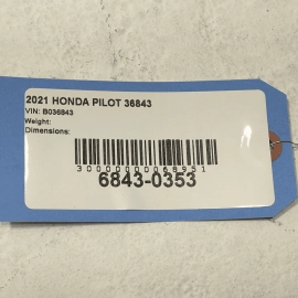 2019-2022 HONDA PILOT WINDSHIELD MOUNTED LANE KEEP ASSIST CAMERA OEM
